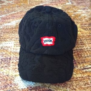 SALE! ICECREAM RARE Black Skull Dad Hat. O/S. NWT. Billionaire Boys Club.